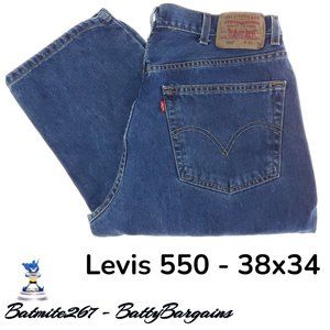 38x34 LEVIS 550 Men's Jean Relaxed Fit 100% Cotton